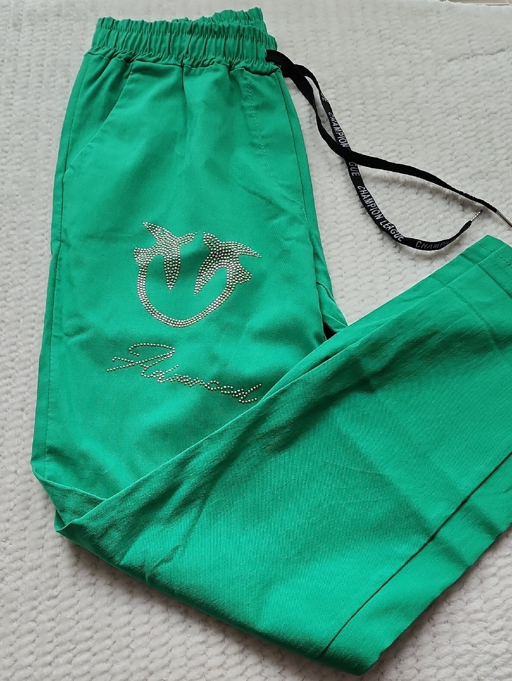 New Collection Champion League   Green Stretch Pants